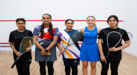 Norwegian squash pro Chloe Kalvø conducts clinic for female squash players at IUB